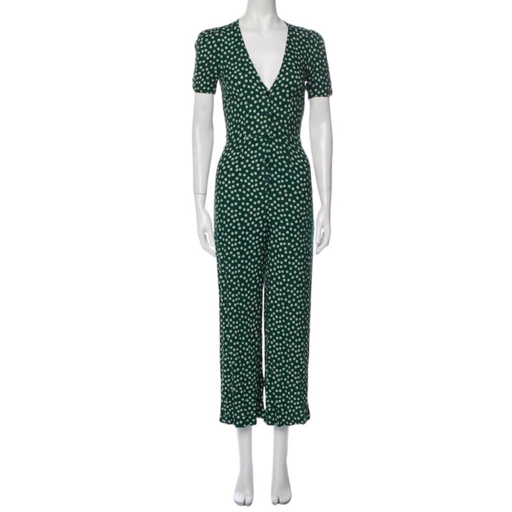 Reformation daisy print jumpsuit • size 10